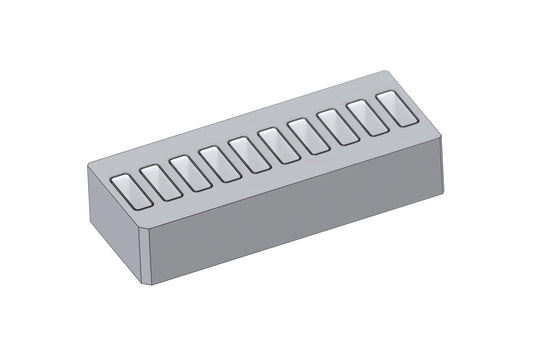 Led bargraph light guides