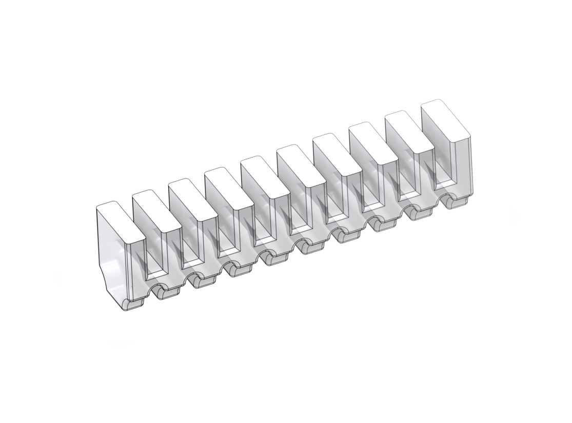 Led bargraph light guides